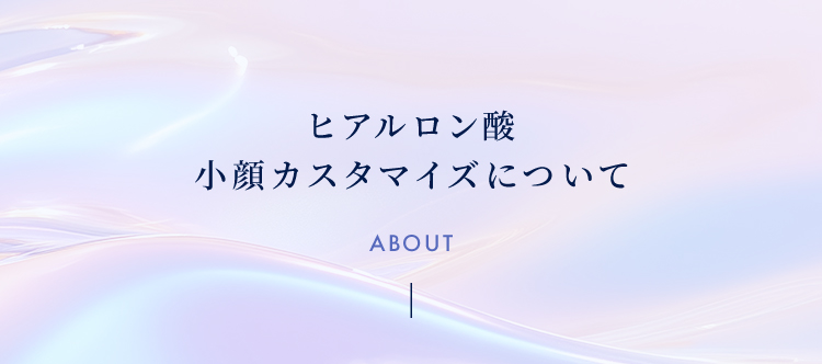 ヒアルロン酸小顔カスタマイズについて